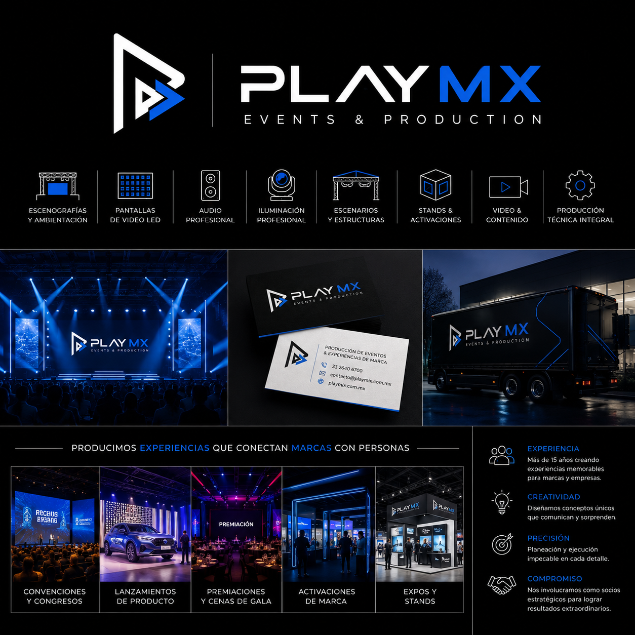 Aplicaciones de identidad visual PLAY MX